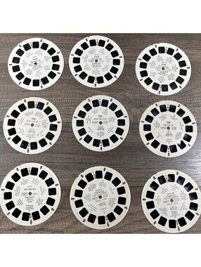 Vtg Sawyer’s View Master Reel Lot Of 9 NY, HI, TN, UT